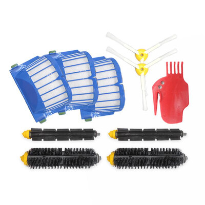 Replacement Parts 6Pcs Side Brushes 4Pcs HEPA Filters 2Pcs Front Debris Extractor 2Pcs Rear Debris Extractor for Roomba 800
Replacement Parts 6Pcs Side Brushes 4Pcs HEPA Filters 2Pcs Front Debris Extractor 2Pcs Rear Debris Extractor for Roomba 800