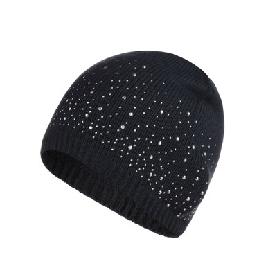 Winter Warm Knitted Crochet Wool Hat Women Skull Rhinestone Beanie Cap Slouchy Skiing Hat dark grey
Winter Warm Knitted Crochet Wool Hat Women Skull Rhinestone Beanie Cap Slouchy Skiing Hat dark grey
