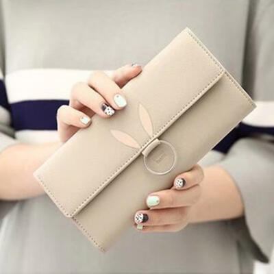 Fashion PU Leather Multi-card-holder Triple-Folding Women Long Section Rabbit Ears Wallet Phone Bag Purse
Fashion PU Leather Multi-card-holder Triple-Folding Women Long Section Rabbit Ears Wallet Phone Bag Purse