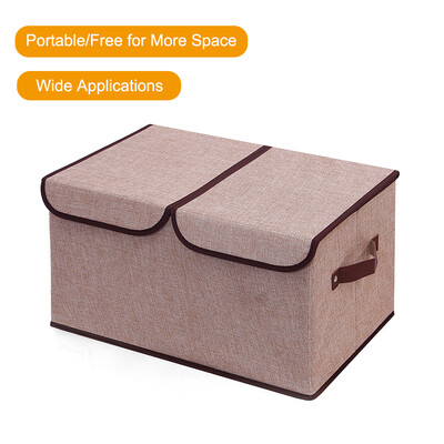 Double-Cover Dual Cap Storage Box Cotton And Linen Receipt Boxes Clothes Stuffed Animals Toys Office Supplies Organizer Bin Saving
Double-Cover Dual Cap Storage Box Cotton And Linen Receipt Boxes Clothes Stuffed Animals Toys Office Supplies Organizer Bin Saving
