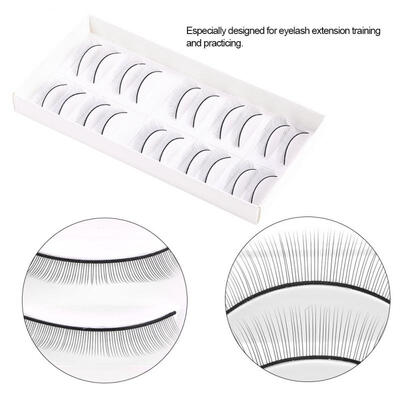 Greensen 10 Pairs Practice Eyelashes False Lashes for Eyelash Extension Grafting Training Eye Makeup
Greensen 10 Pairs Practice Eyelashes False Lashes for Eyelash Extension Grafting Training Eye Makeup