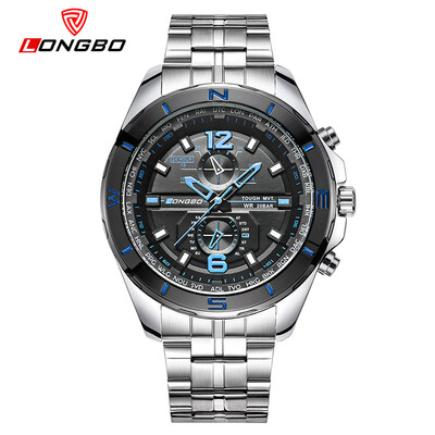 Genuine sports&leisure waterproof mens watch three eyes second plate steel belt watch male quartz watch
Genuine sports&leisure waterproof mens watch three eyes second plate steel belt watch male quartz watch