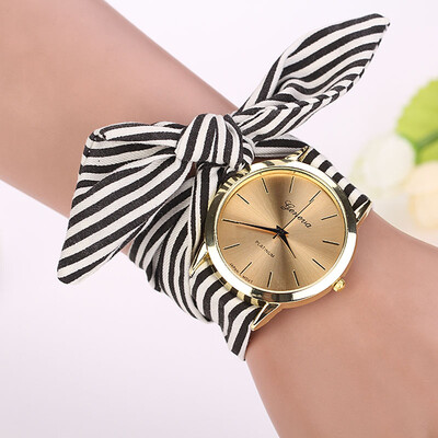 Hot Selling Women Fashion Stripe Cloth Wrist watch Bracelet Analog Quartz Luxury Wristwatch Ladies Bangles Zegarki Damskie
Hot Selling Women Fashion Stripe Cloth Wrist watch Bracelet Analog Quartz Luxury Wristwatch Ladies Bangles Zegarki Damskie