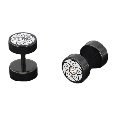 Popular Diamond Stainless Pattern Steel Dumbbells Diamond Pattern Fashion Circular Original Earrings Stainless Steel
Popular Diamond Stainless Pattern Steel Dumbbells Diamond Pattern Fashion Circular Original Earrings Stainless Steel