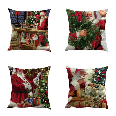 Tailored 4PC Happy Christmas Pillow Cases Linen Sofa Cushion Cover Home Decor Pillow Case
Tailored 4PC Happy Christmas Pillow Cases Linen Sofa Cushion Cover Home Decor Pillow Case
