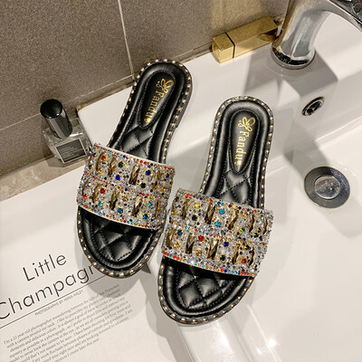 Internet celebrity slippers women wear fashion 2019 new summer flat bottom half slippers 100 water drill sandals ins tide
Internet celebrity slippers women wear fashion 2019 new summer flat bottom half slippers 100 water drill sandals ins tide