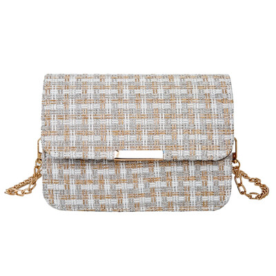 Women Weave Shoulder Bag Simple Chain Small Square Bag Vintage Messenger Bags Designer Luxury Cutch Sac Main YJ
Women Weave Shoulder Bag Simple Chain Small Square Bag Vintage Messenger Bags Designer Luxury Cutch Sac Main YJ