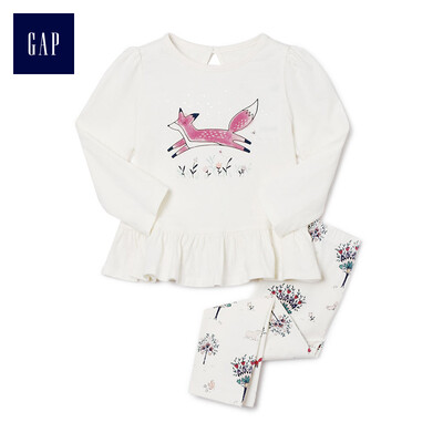 GAP flagship store female baby small animal pattern decorative hem long sleeve shirt set 374698 ivory white 0-3M
GAP flagship store female baby small animal pattern decorative hem long sleeve shirt set 374698 ivory white 0-3M