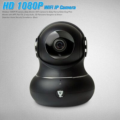 Wireless 1080P IP camera Baby Monitor WiFi Camera for BabyNannyElderDogPets Monitor with APP PanTilt 2-way Audio 3D Panor
Wireless 1080P IP camera Baby Monitor WiFi Camera for BabyNannyElderDogPets Monitor with APP PanTilt 2-way Audio 3D Panor