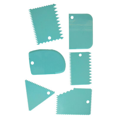 6 PcsSet Cake Scraper Edge Decorating Cutters Set Comb & Icing Smoother for Bread Dough Fondant Tool
6 PcsSet Cake Scraper Edge Decorating Cutters Set Comb & Icing Smoother for Bread Dough Fondant Tool