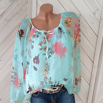 Women Summer Autumn Long Sleeve O Neck Women Lace Up Floral Print Irregular Shirts 3XL Plus Size Women Tops Tee
Women Summer Autumn Long Sleeve O Neck Women Lace Up Floral Print Irregular Shirts 3XL Plus Size Women Tops Tee