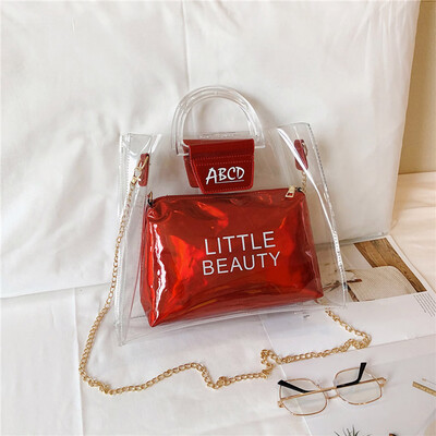 Tailored Fashion Lady Transparent Jelly Letter Wild Chain Shoulder Bag Messenger Bag
Tailored Fashion Lady Transparent Jelly Letter Wild Chain Shoulder Bag Messenger Bag
