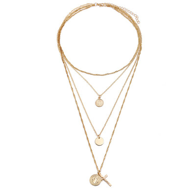 Metal coins necklace Cross Jesus Necklace Long Style Pendants Sparkling Chain Necklaces For Women Friendship Jewelry gift 1
Metal coins necklace Cross Jesus Necklace Long Style Pendants Sparkling Chain Necklaces For Women Friendship Jewelry gift 1