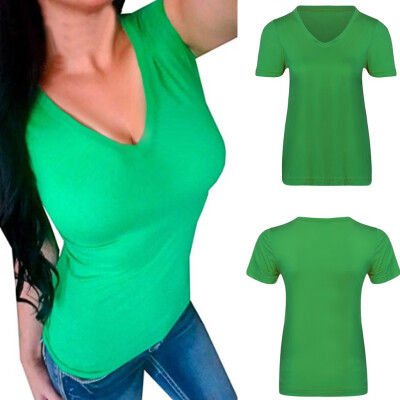 Nomeni Women Fashion Sexy Short Sleeve O-Neck Pure Color Blouse Casual T-Shirt Tops
Nomeni Women Fashion Sexy Short Sleeve O-Neck Pure Color Blouse Casual T-Shirt Tops