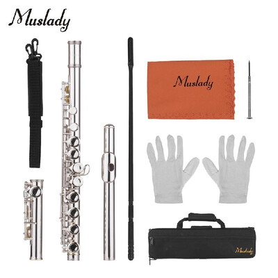 Muslady 16 Holes Closed Hole Flute C Key Flutes Cupronickel Woodwind Instrument with Cleaning Cloth Rod Gloves Screwdriver
Muslady 16 Holes Closed Hole Flute C Key Flutes Cupronickel Woodwind Instrument with Cleaning Cloth Rod Gloves Screwdriver