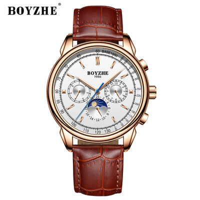 BOYZHE WL008 Watch Brand Waterproof Business Full-automatic Mechanical Men Leather Wrist Watch with Gift Box
BOYZHE WL008 Watch Brand Waterproof Business Full-automatic Mechanical Men Leather Wrist Watch with Gift Box