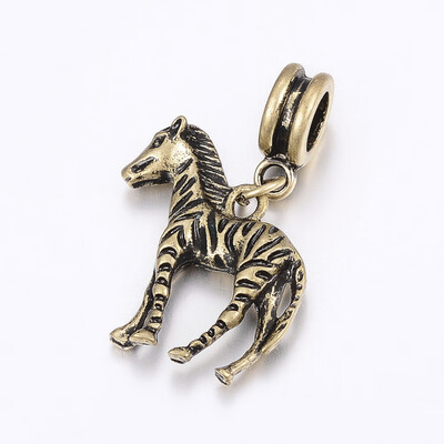Tibetan Style Alloy European Dangle Beads Large Hole Pendants Cadmium Free & Nickel Free & Lead Free Zebra Antique Bronze
Tibetan Style Alloy European Dangle Beads Large Hole Pendants Cadmium Free & Nickel Free & Lead Free Zebra Antique Bronze