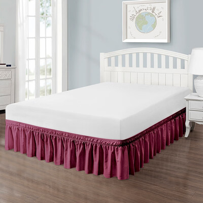 SUPIN Three Fabric Wrap Around Bed Skirts Elastic Dust Ruffles Easy on Easy off Dust ruffled bed Skirts 14 inch Drop 7705
SUPIN Three Fabric Wrap Around Bed Skirts Elastic Dust Ruffles Easy on Easy off Dust ruffled bed Skirts 14 inch Drop 7705
