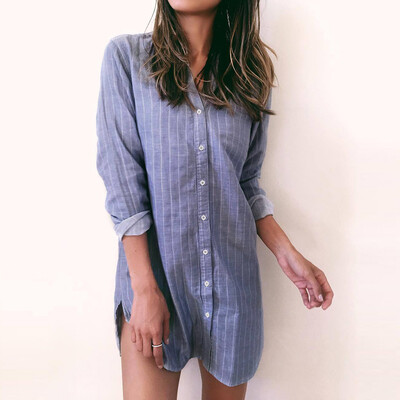 Tailored Women Ladies Sexy Ladies Long Sleeve Casual Stripe Print Button Up Shirt Dress
Tailored Women Ladies Sexy Ladies Long Sleeve Casual Stripe Print Button Up Shirt Dress