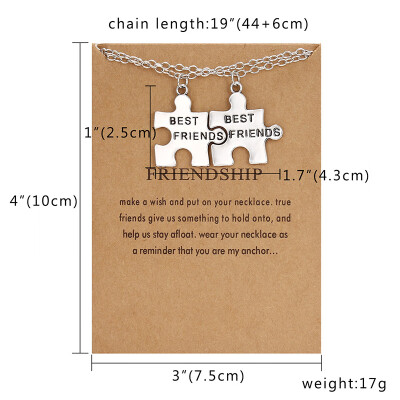 Friendship Card Couple Necklace for Women&Men 2pcs LOVE YOU Broken Heart Pendant Paired Necklace Valentines Day Gift
Friendship Card Couple Necklace for Women&Men 2pcs LOVE YOU Broken Heart Pendant Paired Necklace Valentines Day Gift