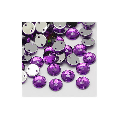 Sew on Rhinestone Taiwan Acrylic Rhinestone Two Holes Garments Accessories Faceted Half RoundDome Purple 15x5mm Hole 1mm
Sew on Rhinestone Taiwan Acrylic Rhinestone Two Holes Garments Accessories Faceted Half RoundDome Purple 15x5mm Hole 1mm