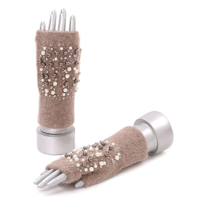 Women Fashion Warm Winter Knit Pear Rhinestone Fingerless Gloves
Women Fashion Warm Winter Knit Pear Rhinestone Fingerless Gloves