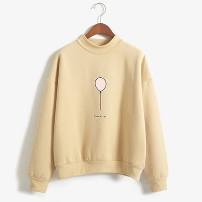 Starmoon Women O-Neck Solid Color Balloon Pattern Long Sleeve Plus Velvet Sweatshirt
Starmoon Women O-Neck Solid Color Balloon Pattern Long Sleeve Plus Velvet Sweatshirt