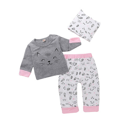 Baby Girls Boys Animal Printed Clothing Set Cotton Infant Long Sleeve T-shirt Tops Trousers Hat
Baby Girls Boys Animal Printed Clothing Set Cotton Infant Long Sleeve T-shirt Tops Trousers Hat
