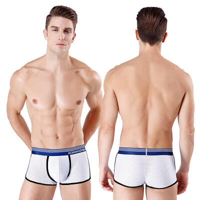 Mens Ice Silk Underwear Sexy Breathable Extra Soft Ultra-Thin Mesh Boxer Briefs For Men
Mens Ice Silk Underwear Sexy Breathable Extra Soft Ultra-Thin Mesh Boxer Briefs For Men