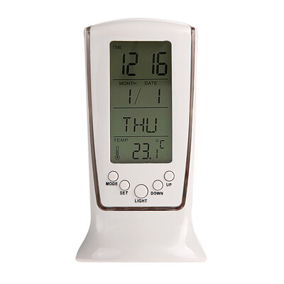 Calendar Thermometer Backlight LED Screen Digital Alarm Clock Desktop Clock
Calendar Thermometer Backlight LED Screen Digital Alarm Clock Desktop Clock