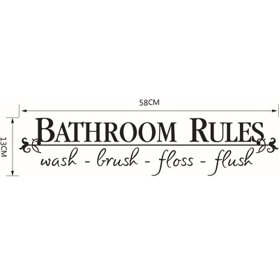 〖Follure〗Bathroom Rules Art Wall Stickers Vinyl Removable Decals Mural Home Room Decor
〖Follure〗Bathroom Rules Art Wall Stickers Vinyl Removable Decals Mural Home Room Decor