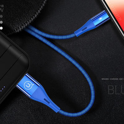 USAMS New Durable Braided Reversible Lightning Charging Data Cable W Indicator Light For IPHONE-2m
USAMS New Durable Braided Reversible Lightning Charging Data Cable W Indicator Light For IPHONE-2m