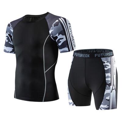 Toponeto Mens Casual Fitness Fast Drying Elastic Short Sleeve Short Pants Sports Suit
Toponeto Mens Casual Fitness Fast Drying Elastic Short Sleeve Short Pants Sports Suit
