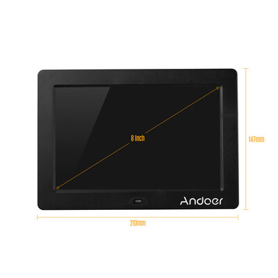 Andoer 8 Inches IPS LED Digital Photo Frame Desktop Electronic Album 1280800 High Resolution Supports Music 1080P Video Player
Andoer 8 Inches IPS LED Digital Photo Frame Desktop Electronic Album 1280800 High Resolution Supports Music 1080P Video Player