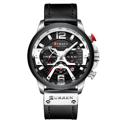 CURREN 8329 Quartz Watch Business Men Simple Sport Wristwatch Three Sub-Dials Calendar Second Minute 24 Hour Display 3ATM Waterpro
CURREN 8329 Quartz Watch Business Men Simple Sport Wristwatch Three Sub-Dials Calendar Second Minute 24 Hour Display 3ATM Waterpro