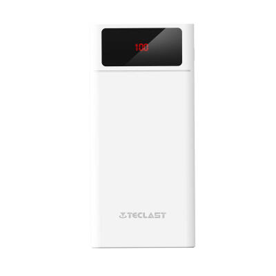 Teclast A30 30000mAh Power Bank LED Display Dual USB Output External Battery Phone Charger - White
Teclast A30 30000mAh Power Bank LED Display Dual USB Output External Battery Phone Charger - White