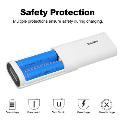 Soshine E4 Battery Charger DIY Power Bank Multifunction Charging Box LCD Display 2 Slot 18650 Batteries Professional Charger
Soshine E4 Battery Charger DIY Power Bank Multifunction Charging Box LCD Display 2 Slot 18650 Batteries Professional Charger