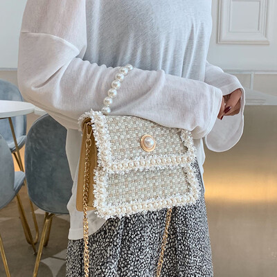 Small bag female 2019 autumn new wave Korean version of the wild Messenger bag chain fairy bag pearl bag small square bag
Small bag female 2019 autumn new wave Korean version of the wild Messenger bag chain fairy bag pearl bag small square bag
