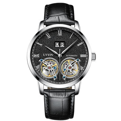 Green automatic mechanical watch Leather Mens Watch Fashion Calendar Hollow Double tourbillon Waterproof Watch
Green automatic mechanical watch Leather Mens Watch Fashion Calendar Hollow Double tourbillon Waterproof Watch