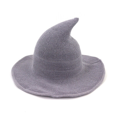 6 Color Foldable Cotton Pointed Witch Hat Halloween Party Witch Hat High Brim Knitted Hat Cone-Shaped Basin Hat
6 Color Foldable Cotton Pointed Witch Hat Halloween Party Witch Hat High Brim Knitted Hat Cone-Shaped Basin Hat
