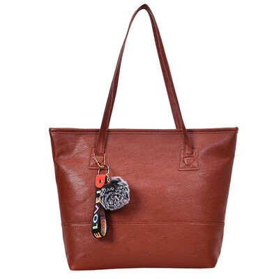 Women PU Leather Handbags With Hairball Solid Color Shoulder Bag Female Zipper Large Capacity Tote Simple Style Hand Bags YJ
Women PU Leather Handbags With Hairball Solid Color Shoulder Bag Female Zipper Large Capacity Tote Simple Style Hand Bags YJ