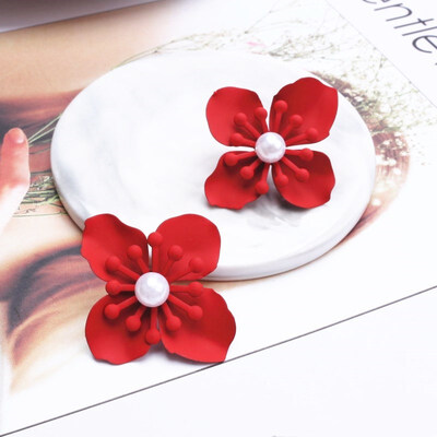 2019 New Korean Style Spray Paint Big Flower Stud Earrings For Women Fashion Summer Elegant Sweet Jewelry Accessories Brincos
2019 New Korean Style Spray Paint Big Flower Stud Earrings For Women Fashion Summer Elegant Sweet Jewelry Accessories Brincos