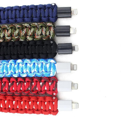 USB Cable Bracelet Lightening Paracord Weaving Wristband Charging Sync Data Cable Cord for IPhone Camping Multifunction Umbrella R
USB Cable Bracelet Lightening Paracord Weaving Wristband Charging Sync Data Cable Cord for IPhone Camping Multifunction Umbrella R