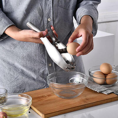 Greensen 1Pc Stainless Steel Egg Opener Eggshell Cracker Boiled Raw Egg Cutter Tool for Kitchen Gadget
Greensen 1Pc Stainless Steel Egg Opener Eggshell Cracker Boiled Raw Egg Cutter Tool for Kitchen Gadget