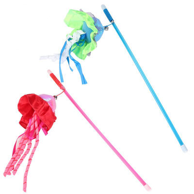 Greensen 2 Pcs Funny Practical Plastic Pets Cats Teaser Playing Rod Stick Interactive Toys with Bell
Greensen 2 Pcs Funny Practical Plastic Pets Cats Teaser Playing Rod Stick Interactive Toys with Bell