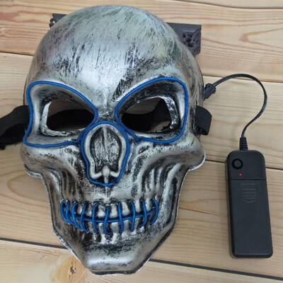 Halloween LED Mask Glowing In Dark Mask Skeleton Mask Full Face Halloween Role Dress Up Cosplay Mask for DJ Party
Halloween LED Mask Glowing In Dark Mask Skeleton Mask Full Face Halloween Role Dress Up Cosplay Mask for DJ Party