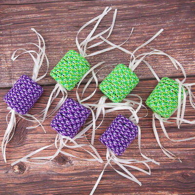 Greensen 6Pcs Pet Cat Braided Cotton Rope Roller Toss Toy with Ribbon Playing Rolling
Greensen 6Pcs Pet Cat Braided Cotton Rope Roller Toss Toy with Ribbon Playing Rolling