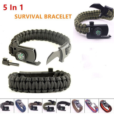 Braided Bracelet Men Multi-function Paracord Survival Bracelet Outdoor Camping Rescue Emergency Rope Bracelets For Women
Braided Bracelet Men Multi-function Paracord Survival Bracelet Outdoor Camping Rescue Emergency Rope Bracelets For Women