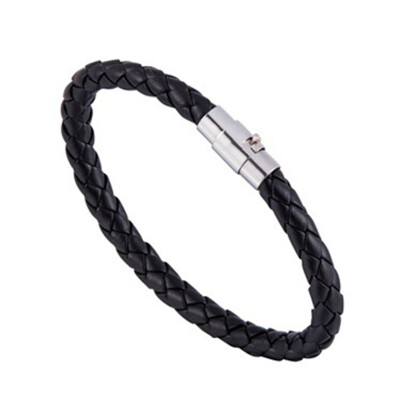 Creative Simplicity Magnetic Men Leather Rope Weaving Bracelet Hand Circle Unisex Pair Bracelet Jewellery Hot Gift
Creative Simplicity Magnetic Men Leather Rope Weaving Bracelet Hand Circle Unisex Pair Bracelet Jewellery Hot Gift