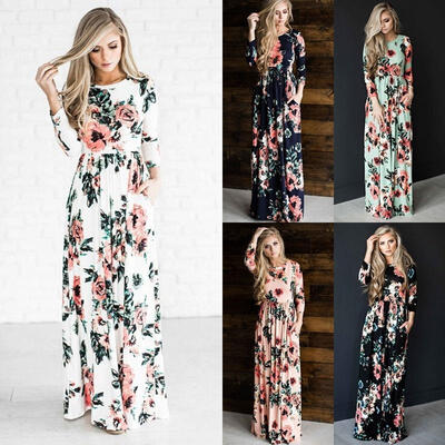 Plus Size Women Retro Boho Floral Long Sleeve Dress Party Evening Cocktail Long Maxi Dress
Plus Size Women Retro Boho Floral Long Sleeve Dress Party Evening Cocktail Long Maxi Dress